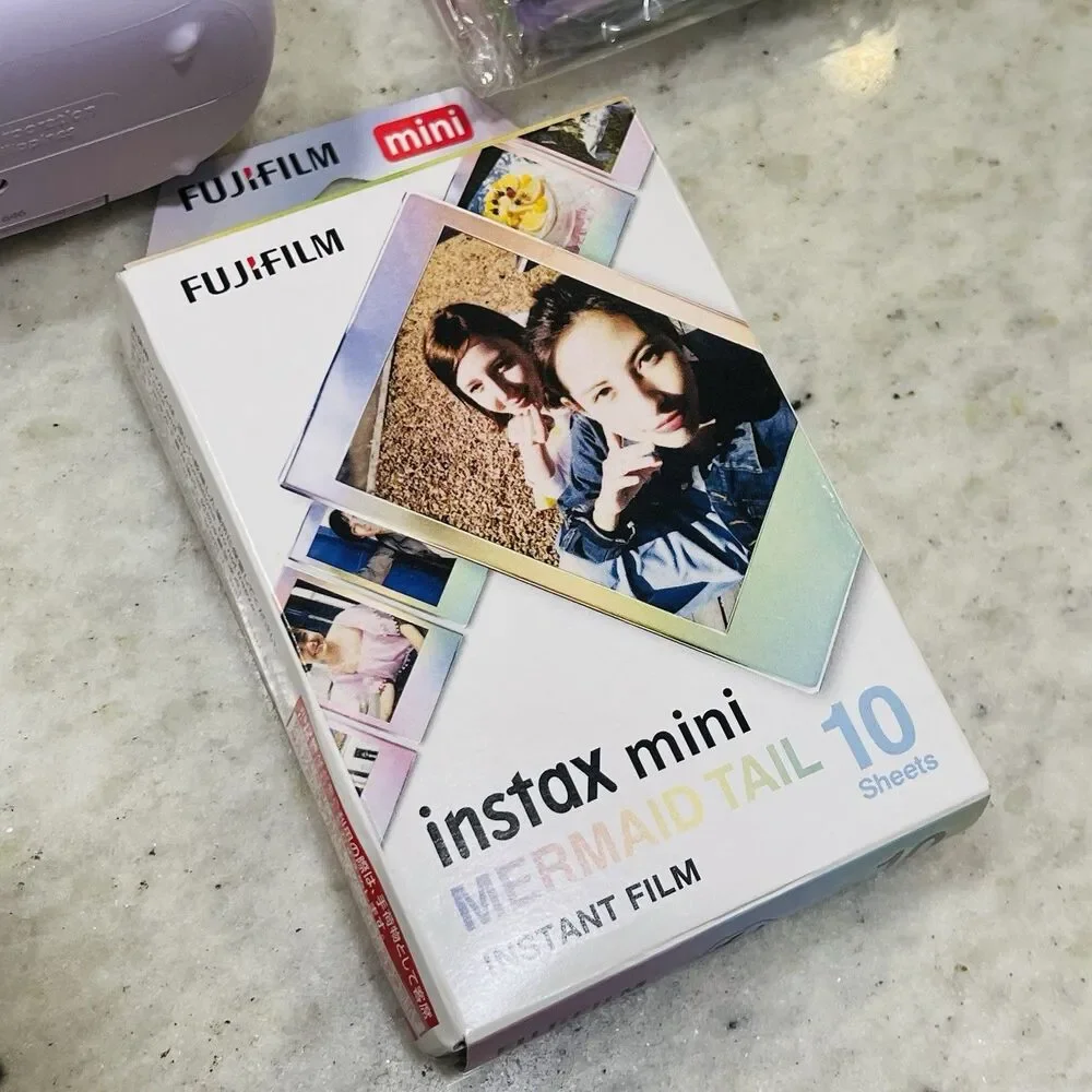 Fujifilm Instax Mini 11 Instant Camera Purple Lilac Lavender W/ Mermaid Film